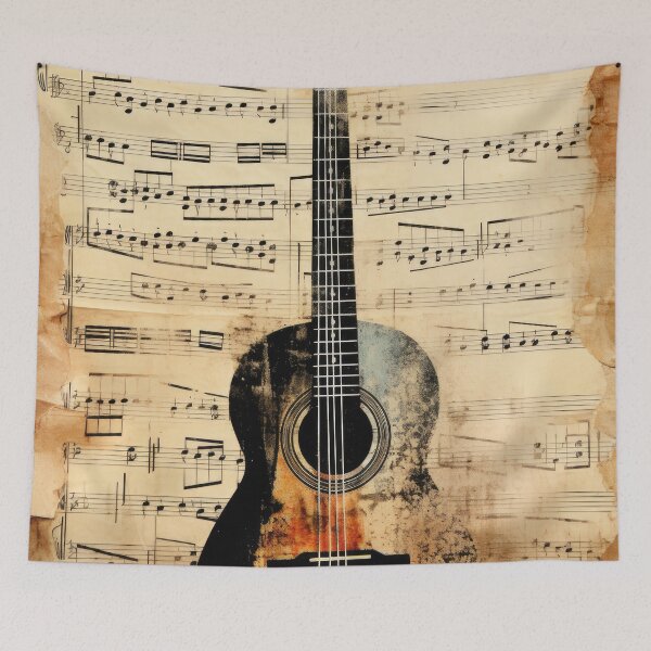 Item preview, Vintage Guitar Music Sheet designed and sold by VisionDuke.