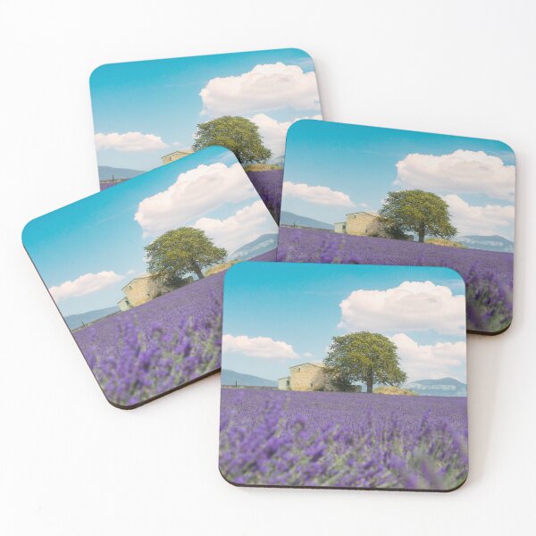 Item preview, Lavender field, a house, and a tree. Provence, France designed and sold by Stefano Orazzini.