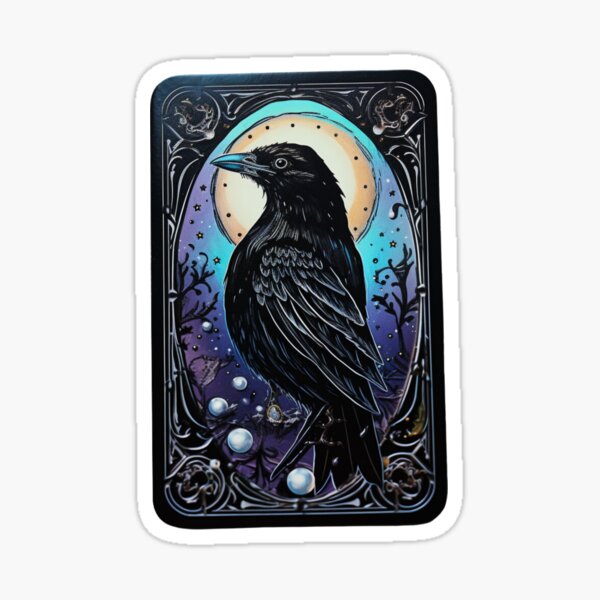 Item preview, death tarot crow bird designed and sold by Mateusz Majcherek.