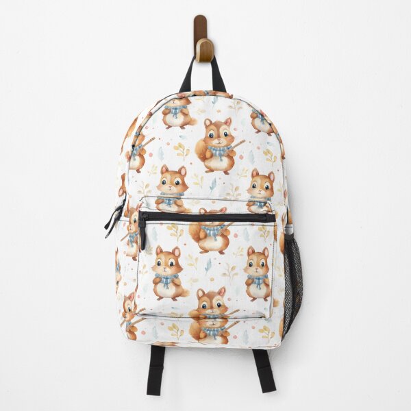 Item preview, Whimsical Chipmunk Delight: A Playful Watercolor Pattern designed and sold by qoodesignstudio.
