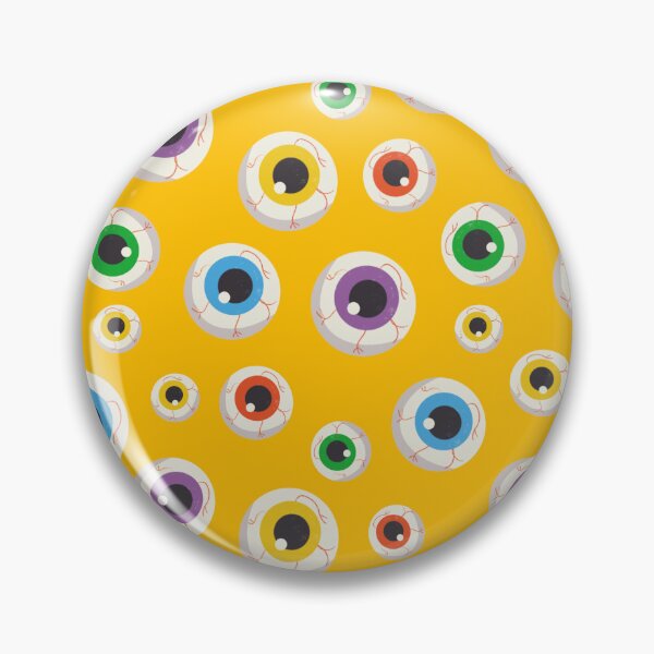 Item preview, Halloween Spooky Eyeballs Yellow  designed and sold by susycosta.