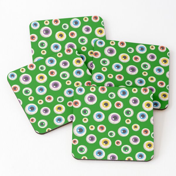 Item preview, Globos oculares espeluznantes de Halloween verdes designed and sold by susycosta.
