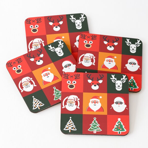 Item preview, Holiday Pattern with Santas, Christmas Trees, and Reindeer designed and sold by GInnovators.