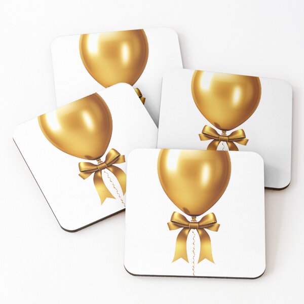 Item preview, Gold Balloon with a Bow and Ribbon designed and sold by MagicColorPrint.