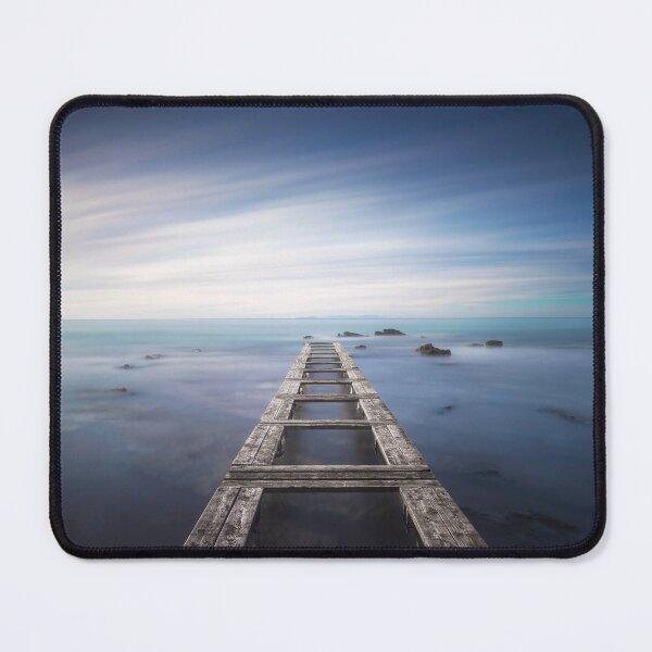 Item preview, Pier remains in a blue sea. Long Exposure. designed and sold by Stefano Orazzini.