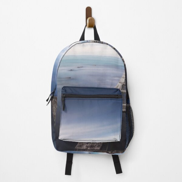 Item preview, Pier remains in a blue sea. Long Exposure. designed and sold by Stefano Orazzini.