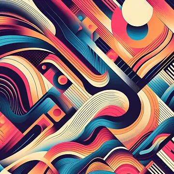 Artwork thumbnail, Multi colour pattern by Rinohana