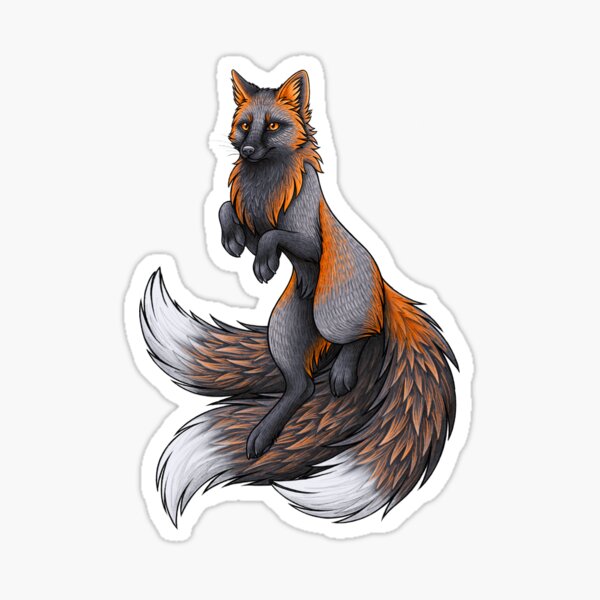 Item preview, Cross Fox Kistune designed and sold by lyndseygreen.