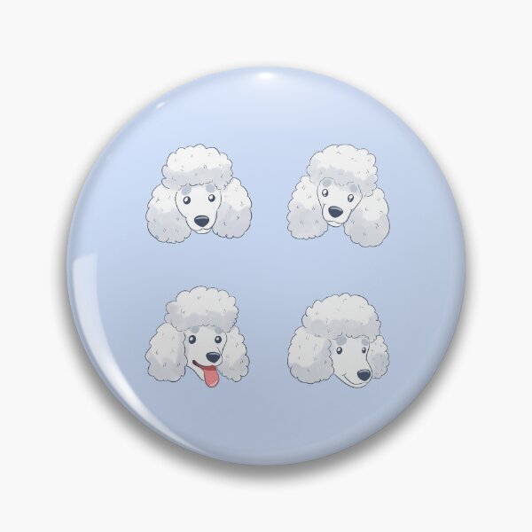 Item preview, Cute cartoon white poodle face pack  designed and sold by Yaragold.