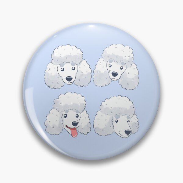 Item preview, Cute cartoon white poodle face pattern  designed and sold by Yaragold.