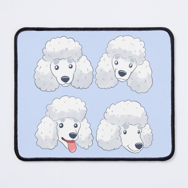 Item preview, Cute cartoon white poodle face pattern designed and sold by Yaragold.