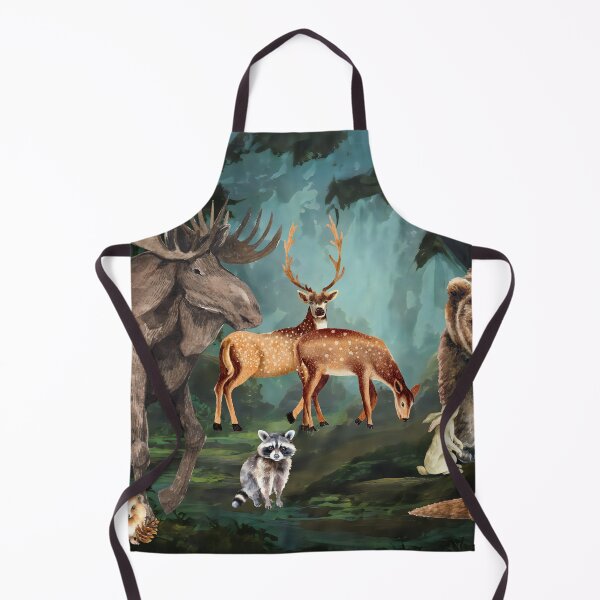Item preview, Forest animals in a dark forest designed and sold by MaddieMaddox.