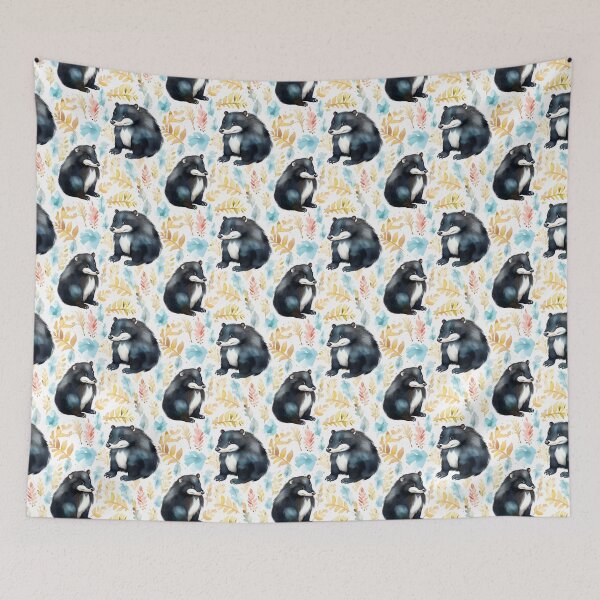 Item preview, Mystic Essence: A Captivating Skunk Portrait in Watercolor designed and sold by qoodesignstudio.