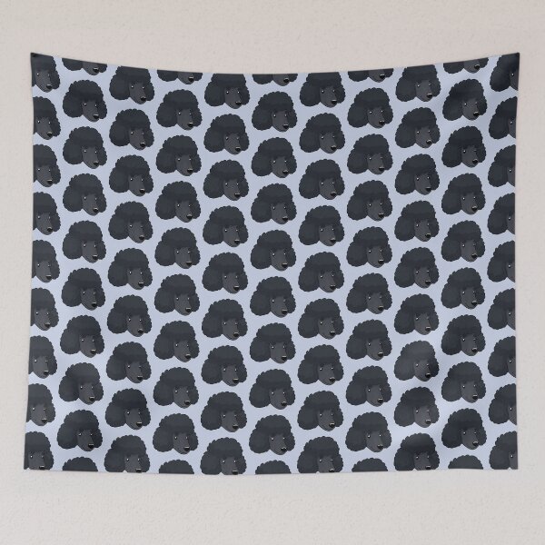 Item preview, Cute black poodle face designed and sold by Yaragold.