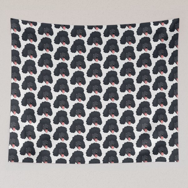 Item preview, Cute black poodle face designed and sold by Yaragold.