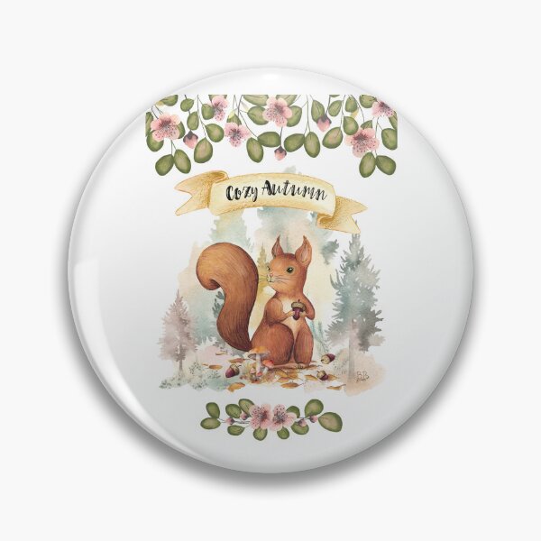Item preview, Cozy Autumn with squirrel by Béatrice Bisiaux designed and sold by BEATRICE BISIAUX.