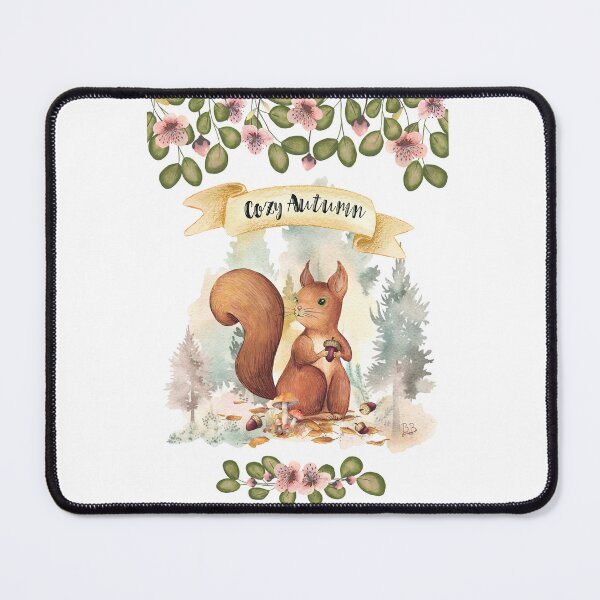 Item preview, Cozy Autumn with squirrel by Béatrice Bisiaux designed and sold by BEATRICE BISIAUX.