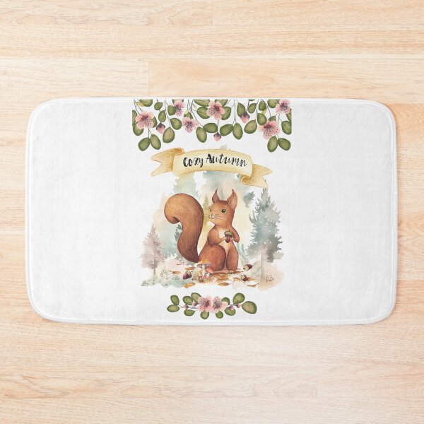 Item preview, Cozy Autumn with squirrel by Béatrice Bisiaux designed and sold by BEATRICE BISIAUX.