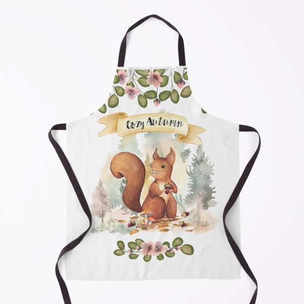 Item preview, Cozy Autumn with squirrel by Béatrice Bisiaux designed and sold by BEATRICE BISIAUX.