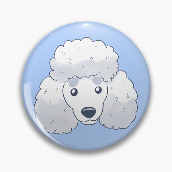 Item preview, Cute white poodle dog face  designed and sold by Yaragold.