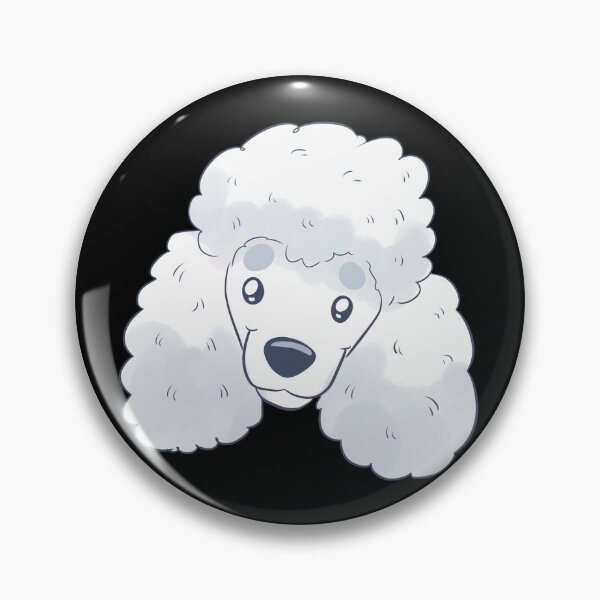 Item preview, Cute white poodle dog face  designed and sold by Yaragold.