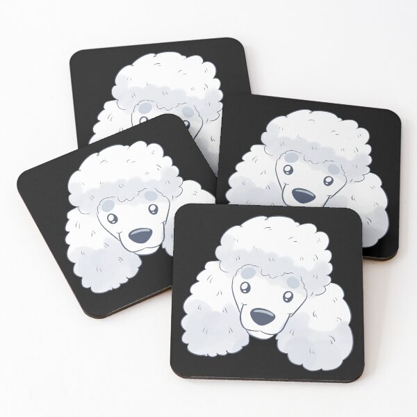 Item preview, Cute white poodle dog face  designed and sold by Yaragold.