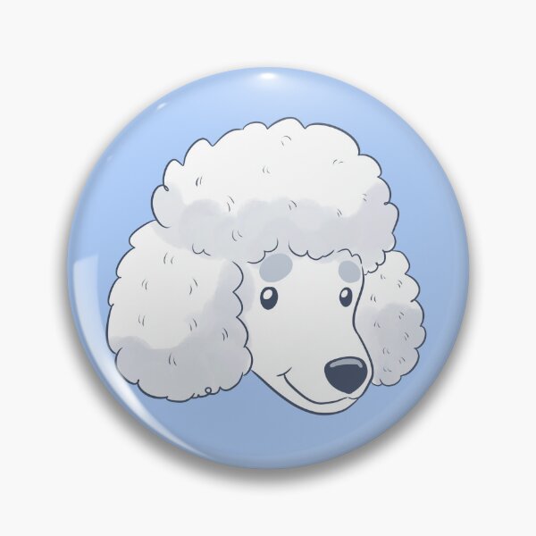 Item preview, Cute white poodle dog face  designed and sold by Yaragold.