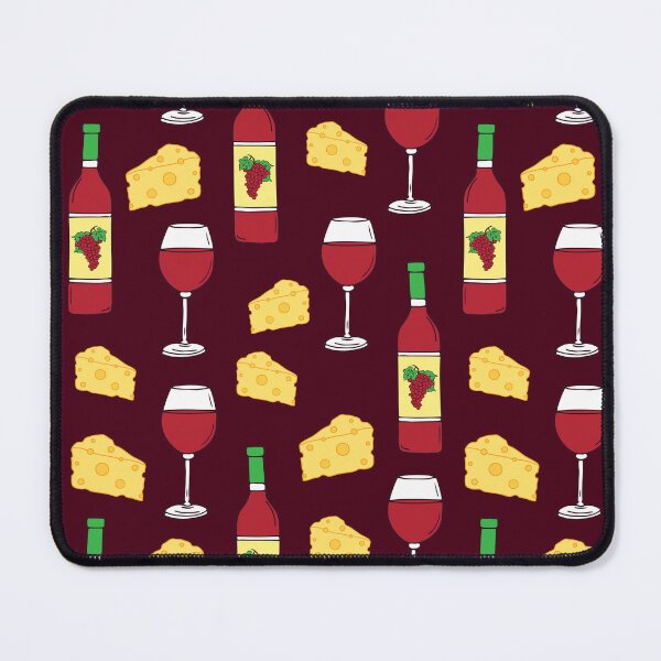 Item preview, Wine and Cheese Pattern designed and sold by HotHibiscus.