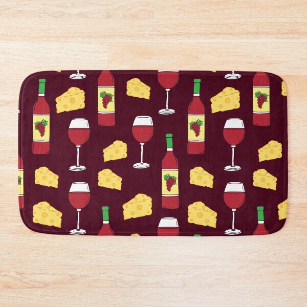 Item preview, Wine and Cheese Pattern designed and sold by HotHibiscus.