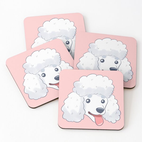 Item preview, Cute white poodle dog face  designed and sold by Yaragold.