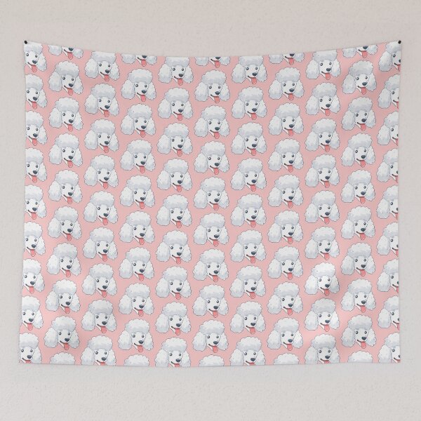 Item preview, Cute white poodle dog face  designed and sold by Yaragold.