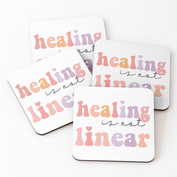 Item preview, Healing Is Not Linear Sticker Mental Heath Awareness Sticker Affirmation Motivation Psychology MFT Gift Idea designed and sold by SouQ-Art.
