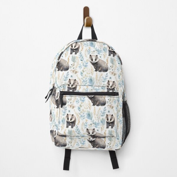 Item preview, Untamed Grace: A Majestic Badger Portrait in Watercolor designed and sold by qoodesignstudio.