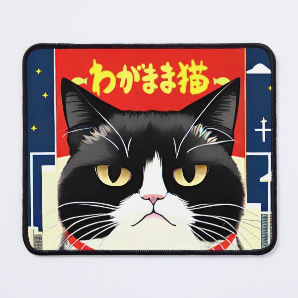 Item preview, Selfish Cat japanese retro Advertise designed and sold by vendigo.