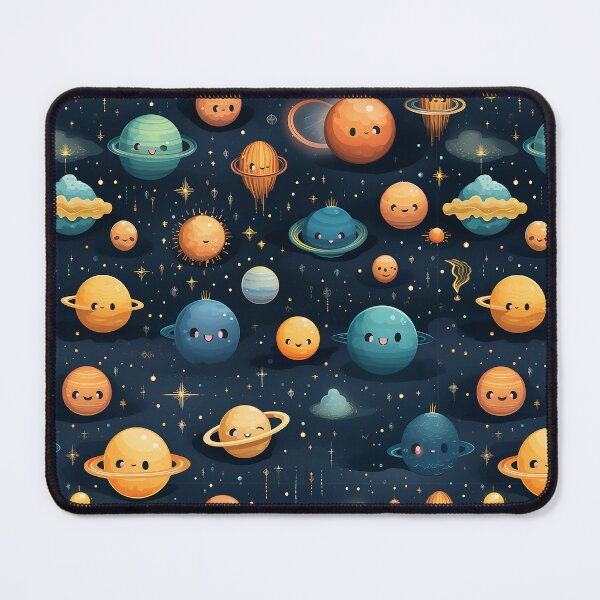 Aperçu de l'œuvre Kawaii Space un modèle sans couture 1 créée et vendue par Tem‑Tip of pen.