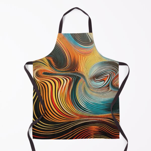 Item preview, Abstract Swirls In 70s Colors designed and sold by MysticMarble.