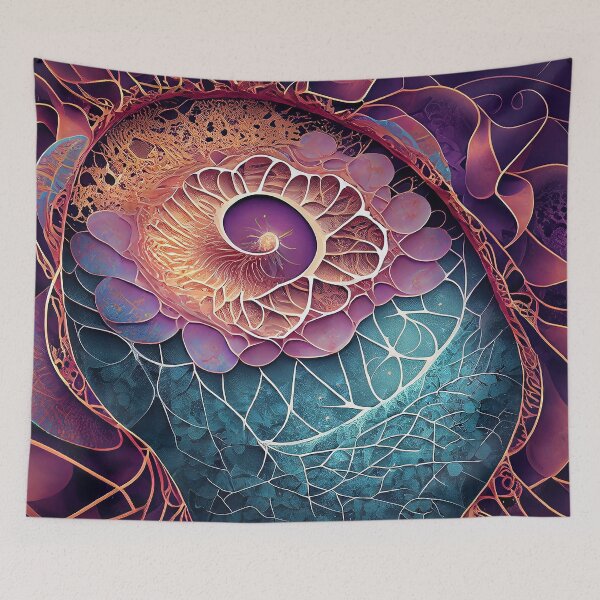 Item preview, Purple Volcano | Fractals and Mandalas | Sublime Nature designed and sold by monkeybusiness.pt.