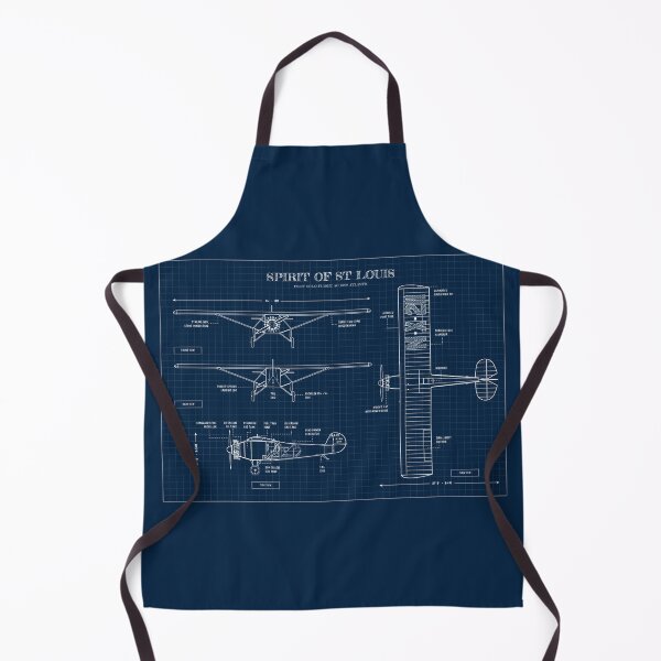 Item preview, Spirit of St. Louis (Horizontal - Navy Bluerprint) designed and sold by BGALAXY.