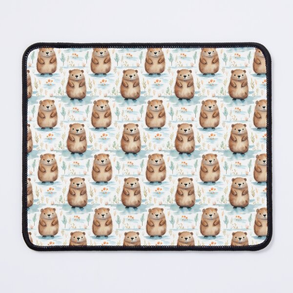Item preview, Architects of Nature: A Majestic Beaver Landscape in Watercolor designed and sold by qoodesignstudio.