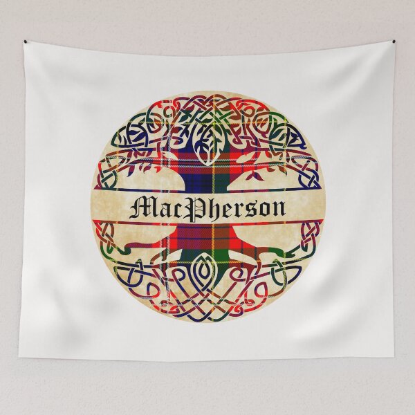 Item preview, MacPherson Tree of Life Clan Scottish Surname tartan designed and sold by BagTown Clans.