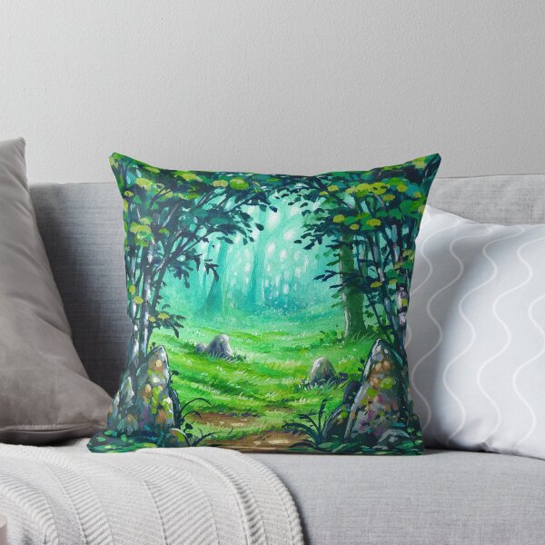 Forest Portal Throw Pillow