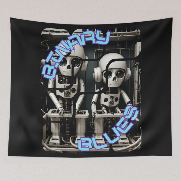 Item preview, Binary Blues designed and sold by Mitrodoros.
