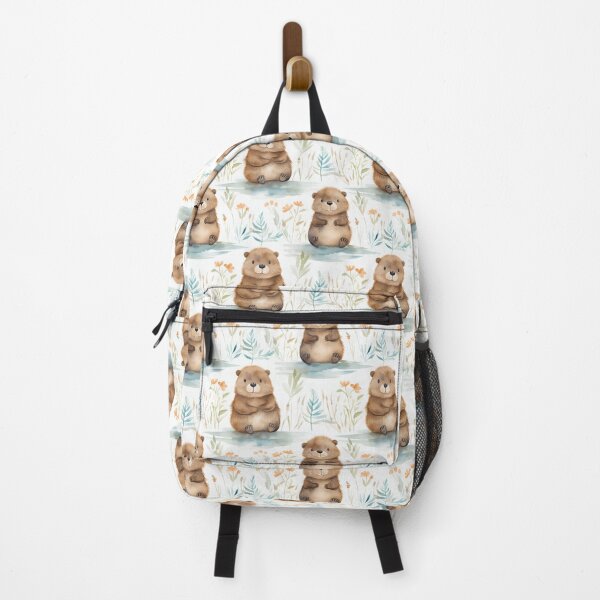 Item preview, Masters of Adaptation: A Dynamic Beaver Portrait in Watercolor designed and sold by qoodesignstudio.