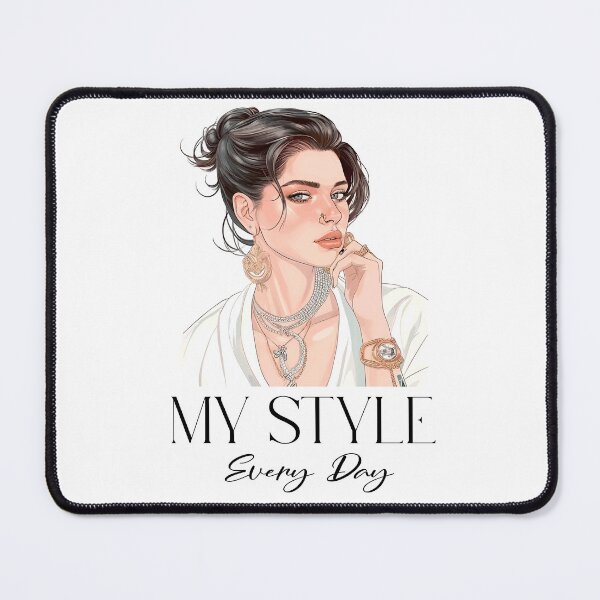 Item preview, My style every day.Girl in a stylish look and jewelry. designed and sold by Anastasiia Yurevych.