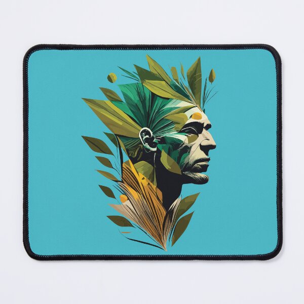 Item preview, 21st Century Green Man Illustration | Unique and Stylish Nature Art designed and sold by SorryFrog.