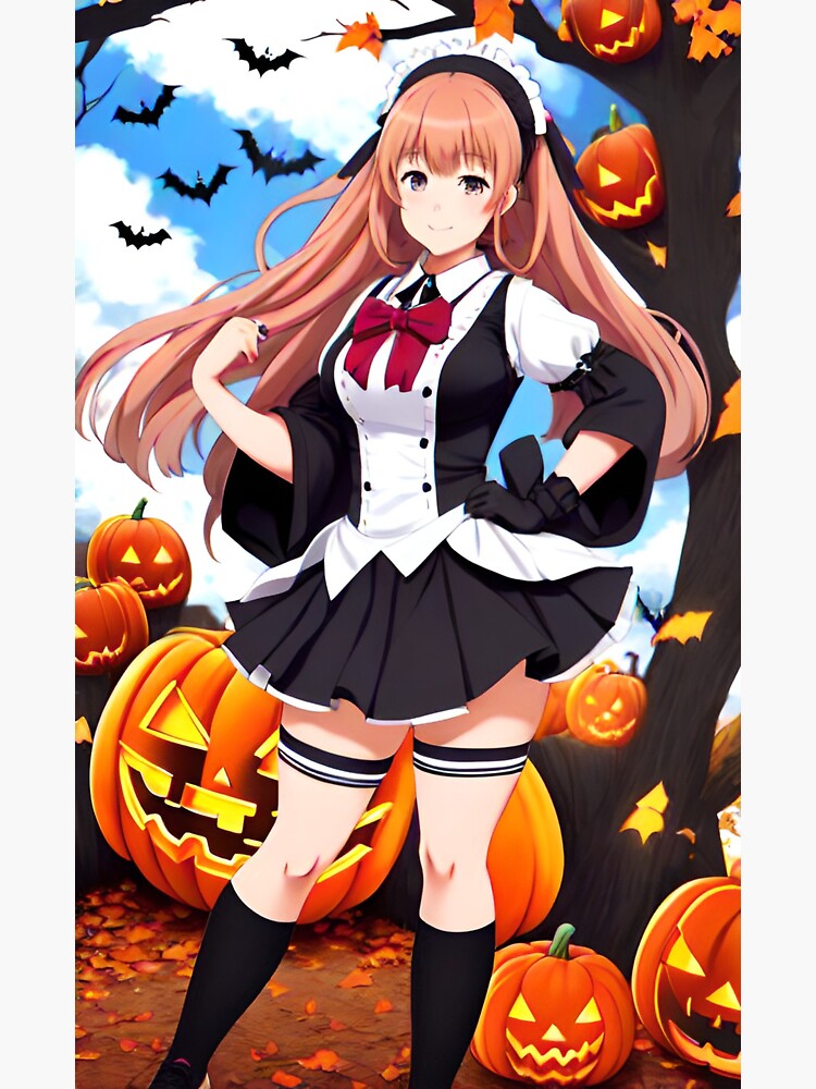 Halloween Anime Girl Sticker for Sale by HQualityClothes