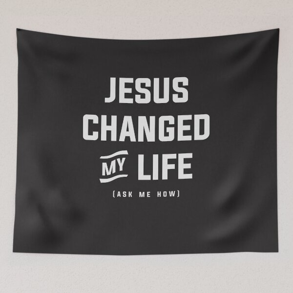 Item preview, Jesus Changed My Life Ask Me How Christian designed and sold by cidolopez.