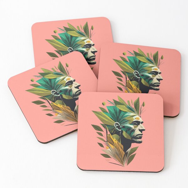 Item preview, 21st Century Green Man Illustration | Unique and Stylish Nature Art designed and sold by SorryFrog.