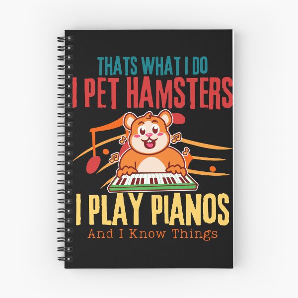 Item preview, Funny Quote Vintage Golden Hamster Small Pets Lover That's What I Do I Pet Hamsters I Play Piano And I Know Things , Cute Saying designed and sold by Thevulcano.