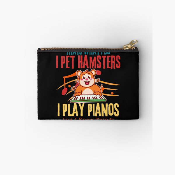Item preview, Funny Quote Vintage Golden Hamster Small Pets Lover That's What I Do I Pet Hamsters I Play Piano And I Know Things , Cute Saying designed and sold by Thevulcano.